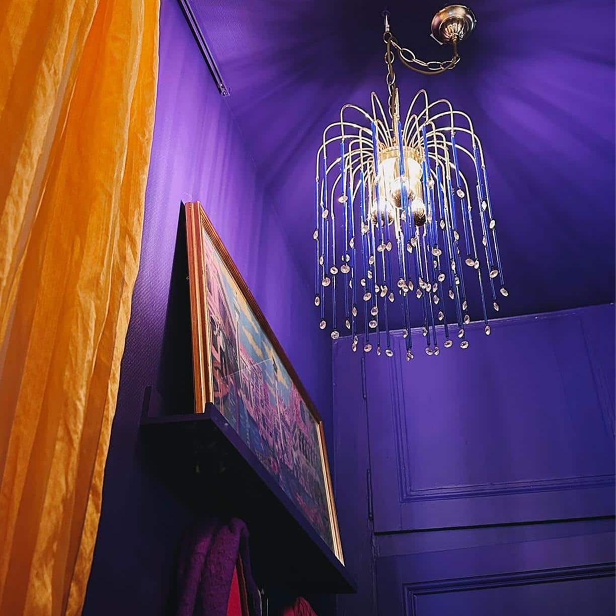 hypnotik celia craiecraie entree 71. ultra violet 3 carre - Peinture Hypnotik